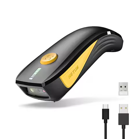 NETUM CS7501 Improved Bluetooth Barcode Scanner, Portable 1D/2D Scanner for Warehouse Management, Wi