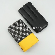 [Chongde Shop] Picture Three Cigar Cases Cuban Moisturizing Box Cedar Protection Storage Leather Cas
