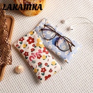 LAKAMKA Glasses Bag, PU Leather Storege  Glasses Box, Portable Cartoon Printed Sunglasses