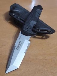 名廠 HX Outdoors SNIPERS Tactical Knife，7Cr17MoV 高碳鋼戶外求生露營刀。