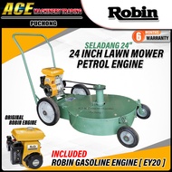 Mesin Rumput 24" Mesin Tolak 24" Lawn Mower Original Petrol Robin Engine Ey20 Heavy Duty Engine 24" Lawn Mower