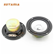 SOTAMIA 2Pcs 3 Inch Portable Full Range Speaker Audio 4 Ohm 10 W DIY Power Sound Mini Bluetooth Spea