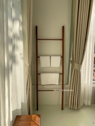 ราวพาดผ้า ที่แขวนผ้าเช็ดตัว ราวพาดผ้าไม้ ราวแขวนผ้า bathroom rack / rack / wood rack / teakwood rack