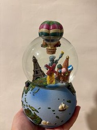 JARLL 台灣讚爾藝術 水晶球音樂盒 Music Box - 環球世界熱氣球 Around the World Hot Air Balloon