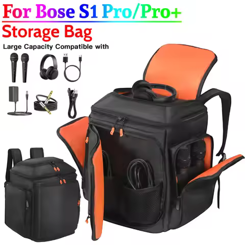 Carrying Case Storage Bag for Bose S1 Pro/Pro+ Portable BT Speaker Audio Large Capacity Carrying Bac