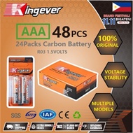 Kingever 48pcs Orignal Extra Heavy Duty AAA R03 Battery
