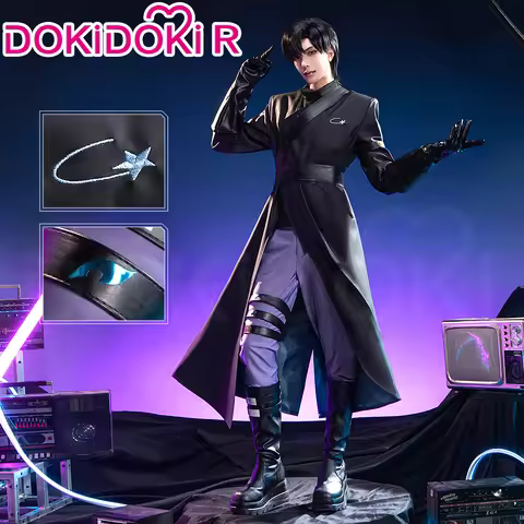 IN STOCK Ivan Cosplay Costume Anime Cosplay【S-3XL】Alien Stage DokiDoki-R Men Black Uniform Halloween