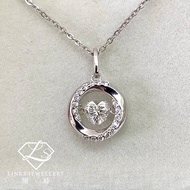 ［Real Moissanite］Can Pass Diamond Test 18K Gold Dancing Diamond Heart Moissanite Necklace Pendant  M