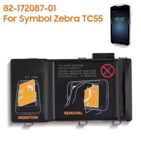 Replacement Battery 82-172087-01 For Symbol Zebra TC55 MC36A0 82-164807-01 Powerful Rechargeable Bat