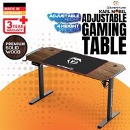 Height Adjustable Table Gaming Standing Desk RGB Smart Gaming table 140CM 160CM Meja smart Motorized