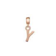 Mặt dây chuyền 24 Chữ Cái Daniel Wellington màu Vàng hồng - Charm Letter - RG 13 mm x 4.55 mm