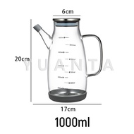 Yuanta กาแก้วใส ใส่น้ำมัน 600/800/1000ml เหยือกใส่น้ำมัน ขวดใส่ซอส เหยือกใส่ซอสปรุงรส oil bottle