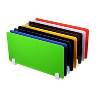 Desk partition - yellow 3mm 100*30cm - Design & cut to order.