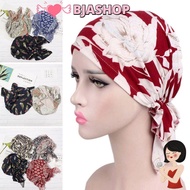 BJASHOP Turban Hat Beanie Muslim  Fashion Cancer Chemo Hat