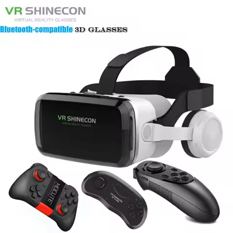 VR SHINECON Thousand Magic Mirror VR Glasses G04BS Bluetooth Headset Version 3D Virtual Reality Helm