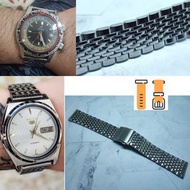 18/20/22mm 珠帶型 光面打磨 鋼錶帶 不鏽鋼錶帶 適用 : Rolex Panerai Omega IWC Tudor Seiko 錶帶 使用