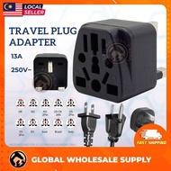12 SLOTS  13A MULTI ADAPTOR Plug Power Adapter Universal 3 Pin Plug Socket Connector Wall Soket Plug