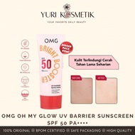 OMG OH MY GLOW UV Barrier Sunscreen SPF 50 PA++++ 60ml Sunscreen - Brightens with Vitamin B3+C+E Ser