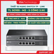 TL-SG105-M2 – TP-Link 5-port 2.5Gbps Switch, high-speed network upgrade solution supporting wifi 6
