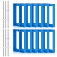 12Pcs 1/2" Single Gang Electrical Box with 24 Screws, Electrical Outlet Boxes Extender 1 Gang Recept