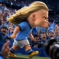足球球星模型 哈兰德 桌面摆件 世界杯手办 装饰品 Football Star Model Erling Haaland Desktop Ornament World Cup Figure Decor