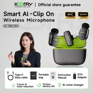 Koorfly Mini Pro Wireless Microphone Lapel 2 AI Noise Cancellation, 3 AI Voice Changing Super Mini 5