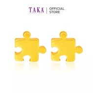 TAKA Jewellery 916 Gold Earrings Puzzle