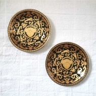 Venus Black Display Plate d13.6 2 pcs Preloved