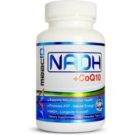 MAAC10 NADH + CoQ10 Supplement | Great Tasting Chewable Tablets | 50mg PANMOL® NADH + 100mg CoQ10 | 