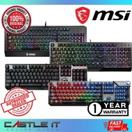 MSI VIGOR GK20 GK30 GK50 Elite Low Profile TKL GK71 Sonic Red Wired Gaming Keyboard Durable RGB