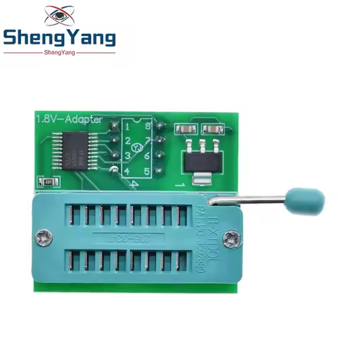 TZT 1/2/5PCS 1.8V Adapter For CH341A 1.8V SPI Flash SOP8 DIP8 W25 MX25 USE ON Programmers TL866CS TL
