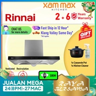 Rinnai Chimney Hood - RH C1319 SSW | 90cm Chimney Cooker Hood | RH-C1319-SSW | 3 Speed | Pyramid Filter | 1200 IEC Air Flow Suction Power