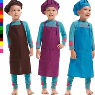 New Apron or Full Apron and Chef Hat for Kids
