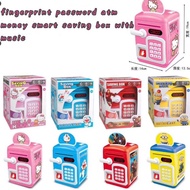 Piggy Bank ATM Machine Saving Box with Fingerprint Tabung Simpanan ATM Password Safe Box Tabung Musi