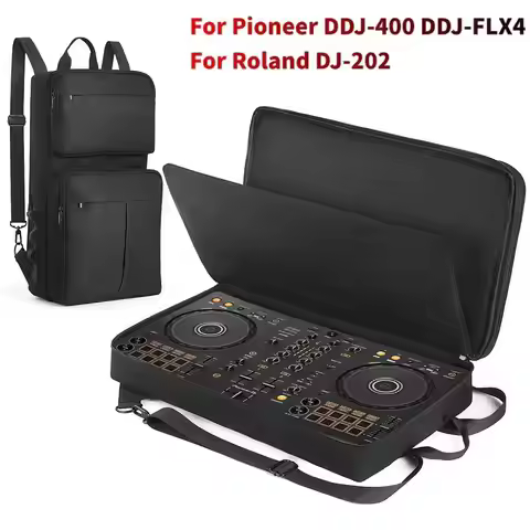 Carrying Case Shoulder Bag Backpack for Pioneer DDJ-400/DDJ-FLX4 for Roland DJ-202 DJ Controller Cas