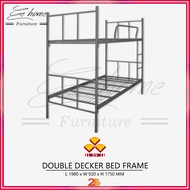 EE HOME 3V Powder Coat Metal Double Decker Bed Frame Loft Bed Katil Besi Bujang Dua Tingkat