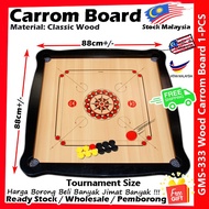 【Free Gift】Carrom Board / GMS333 Papan Carrom / Papan Kayu Carrom / Wood Carrom Board / Carrom Board