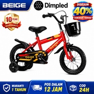 Basikal budak perempuan bicycle kids kids bicycle kids bike with basket riding toys 4 wheels12 inci