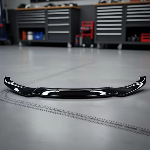 1Pcs Gloss Black PP Front Bumper Lip Spoiler For BMW 2 Series F22 220i 225i 228i 2014-2019 Front Chi