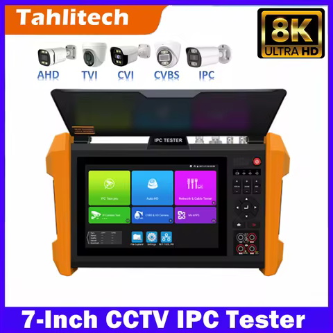 8K CCTV Test Monitor K15 All IN One K15-CLMOVTADHSEFG IPC Tester SFP Optical Cctv Monitor Display Ca