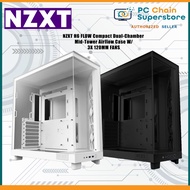 NZXT H6 Flow Compact Dual-Chamber Mid-Tower Airflow Case - 3x 120MM Fans / Type C Port