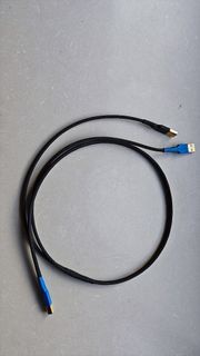 USB 2.0 Dual A to B Cable