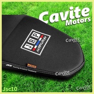 ◟ ↂ ◞ RUSI ROYAL 125 JRP SEAT COVER LIHA TEXTURE BLACK with LOGO AND STICKER
