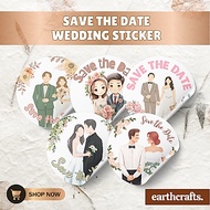 Save The Date Wedding Stickers 10's Invitation Stickers