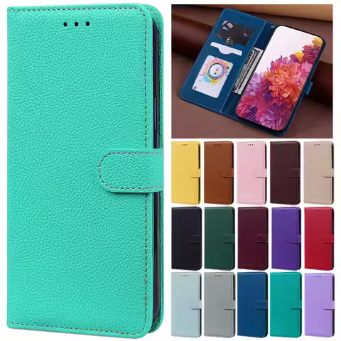 A7 A6 A8 2018 Case Solid Candy Color Leather Phone Case on For Samsung Galaxy A7 2018 A6 A8 Plus J4 
