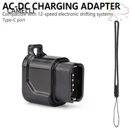 CAMELLI USB-C Bike Charger, LED Indicator Fast Charging 4-Pin to Type-C Converter, Portable Compact 