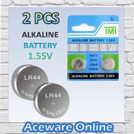 2PCS LR44 AG13 TMI ALKALINE BATTERY 1.55V