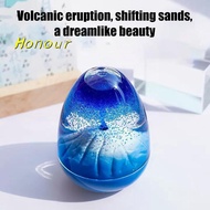 [Honour-t] Eggshell Volcanic Eruption, Floating Sand Volcanic Eruption Ornament, Acrylic Crystal Liq