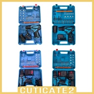 [Cuticate2] Power Drill Tool Compact Storage Case Impact Electric Drill Tools Set