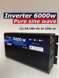 Inverter 6000w 12v 24v 48v อินเวอร์เตอร์แปลงไฟคลื่นเพียวไซน์เวฟแท้ ประกัน 1 ปี